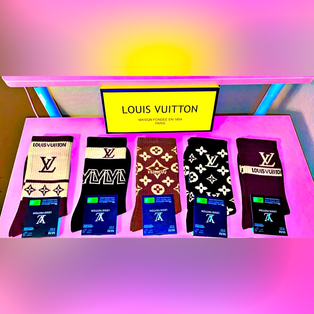 LV logo Mens socks box set